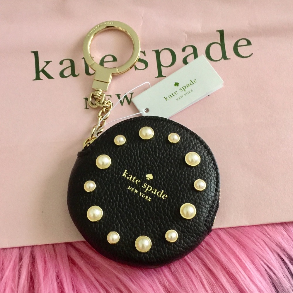 Kate Spade Pearl Key Chain Coin Purse NWT